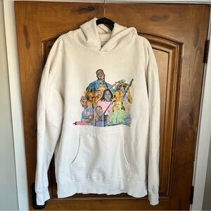 Zach Bryan Hoodie Quittin’ Time Tour Size XL Cream Official Tour Merch